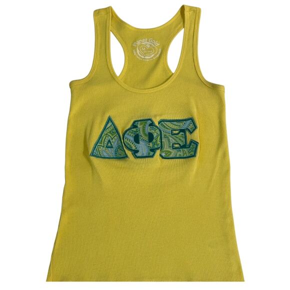 Delta Phi Epsilon Yellow Tank Top - Picture 1 of 6